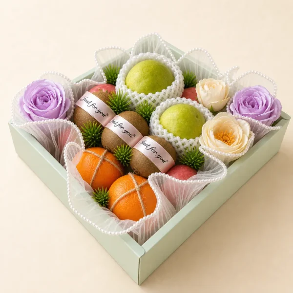 Pastel Poetry fruit basket