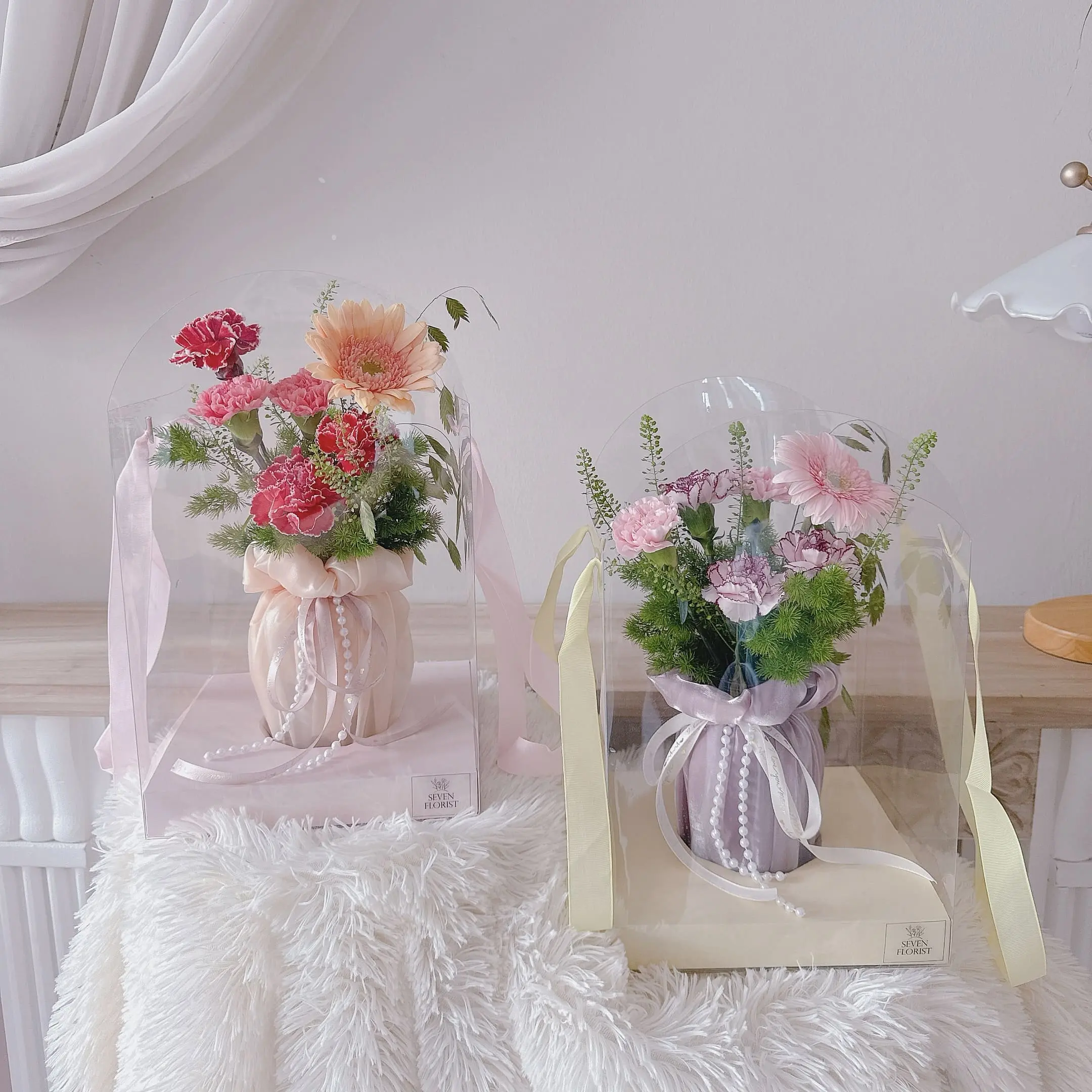 Blooming Carnation Jar