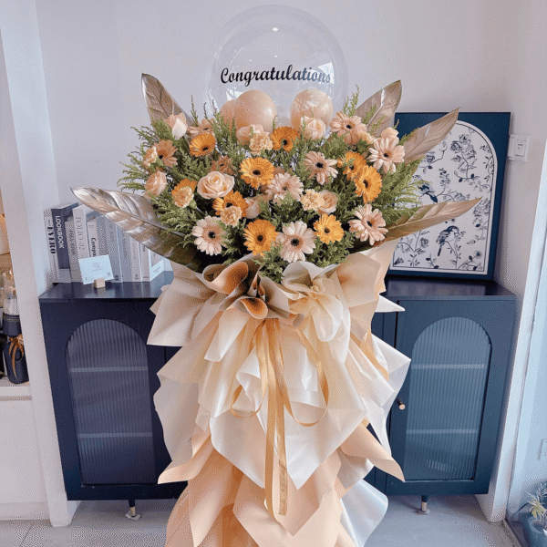Champagne Glow Flower Stand