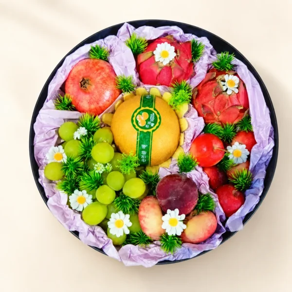 The crown jewel medley fruit basket